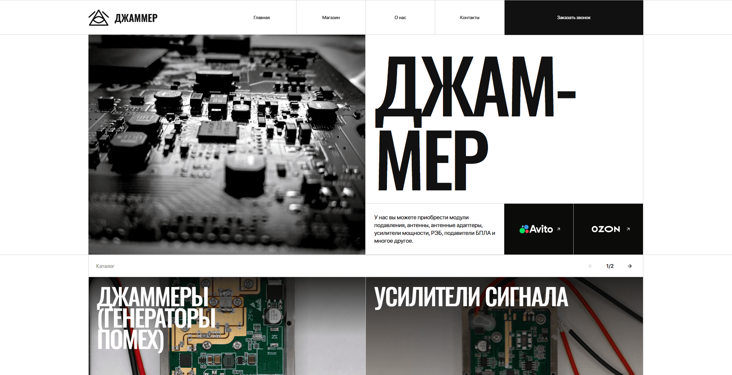 Скриншот проекта DZAMMER.ru